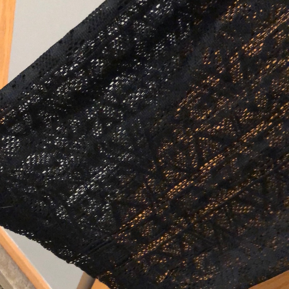 crocheted black coverup pants